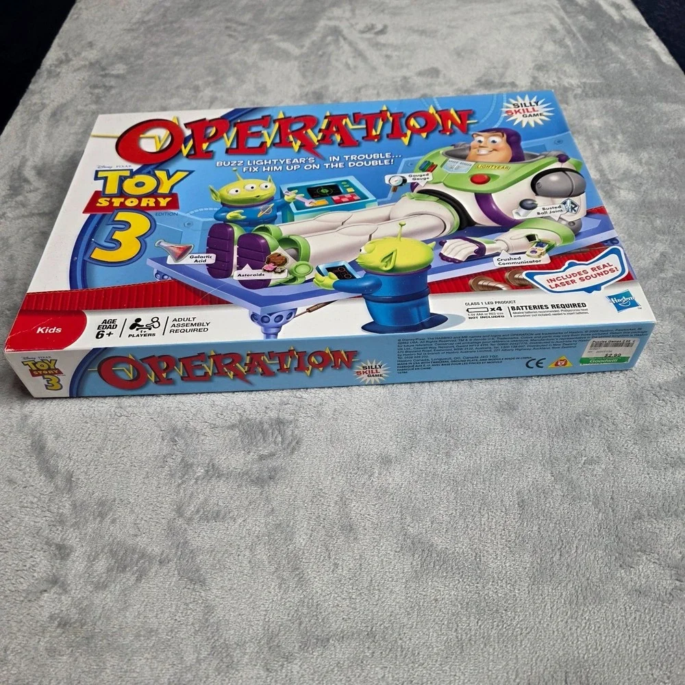 Toy Story 3 Operation Game by Hasbro - 2009 Ed - Tested/Works/Complete!  Ages 6+